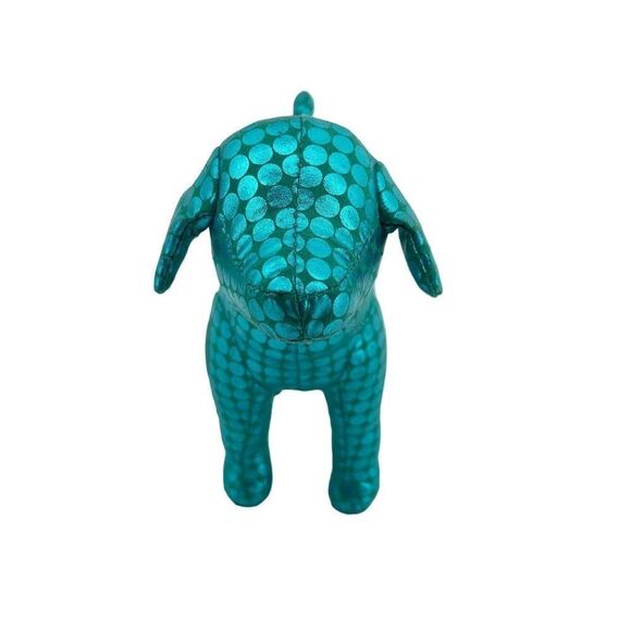 Victoria’s Secret PINK 2009 Metallic Blue “HEART” Small Plush Stuffed Dog Y2K - Picture 12 of 16